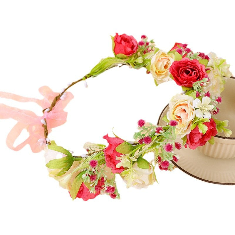 Wholesale Bride Fairy Simulation Gypsophila Flower Girls Hair Accessories Hair Band